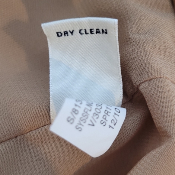 Banana Republic 100% Silk Sleeveless Ruffled Midi Shirt Dress - Size 6 - Picture 9 of 9